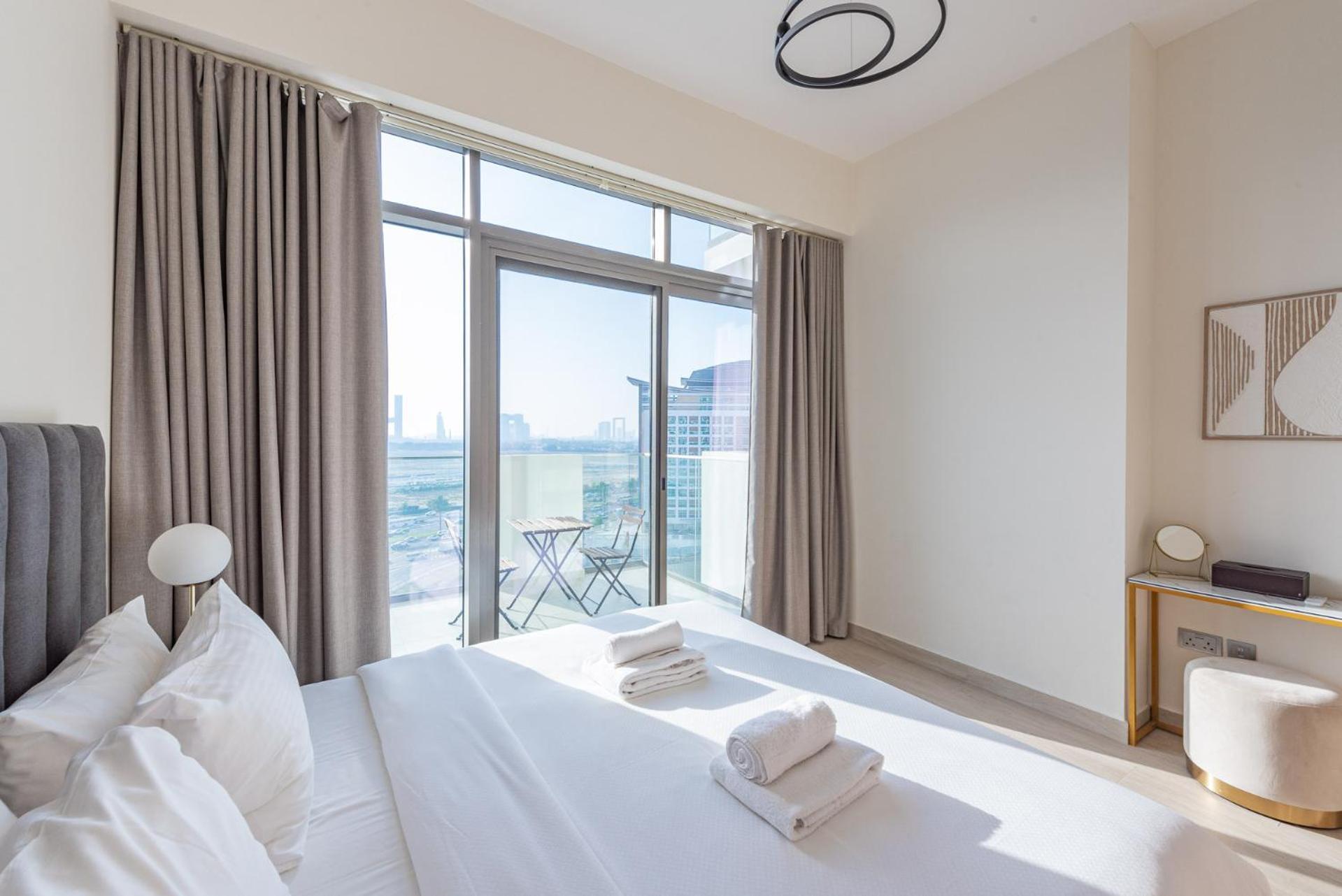 Апартаменты Cozy & Convenient 1Br Haven In Al Jaddaf Дубай Экстерьер фото