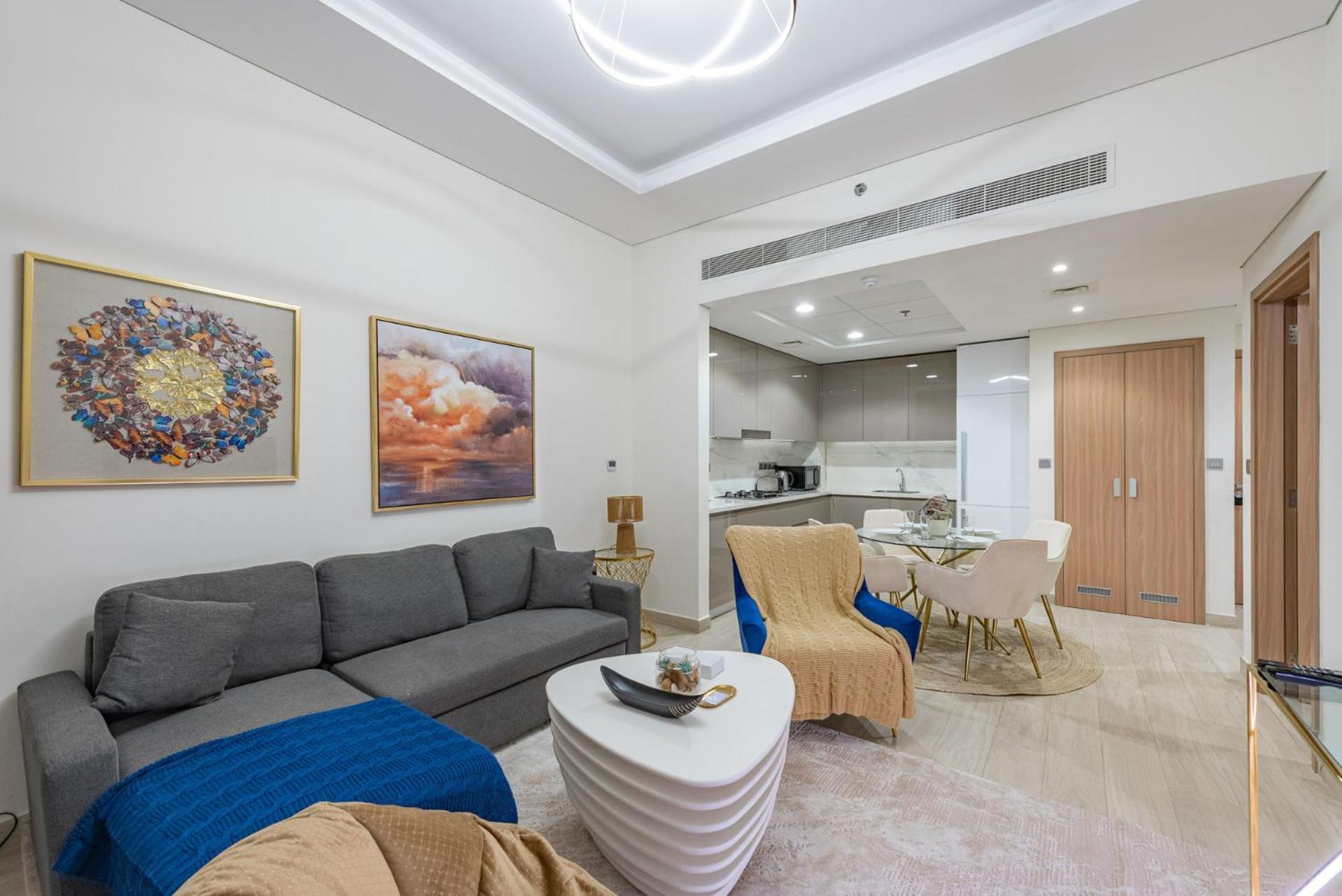 Апартаменты Cozy & Convenient 1Br Haven In Al Jaddaf Дубай Экстерьер фото