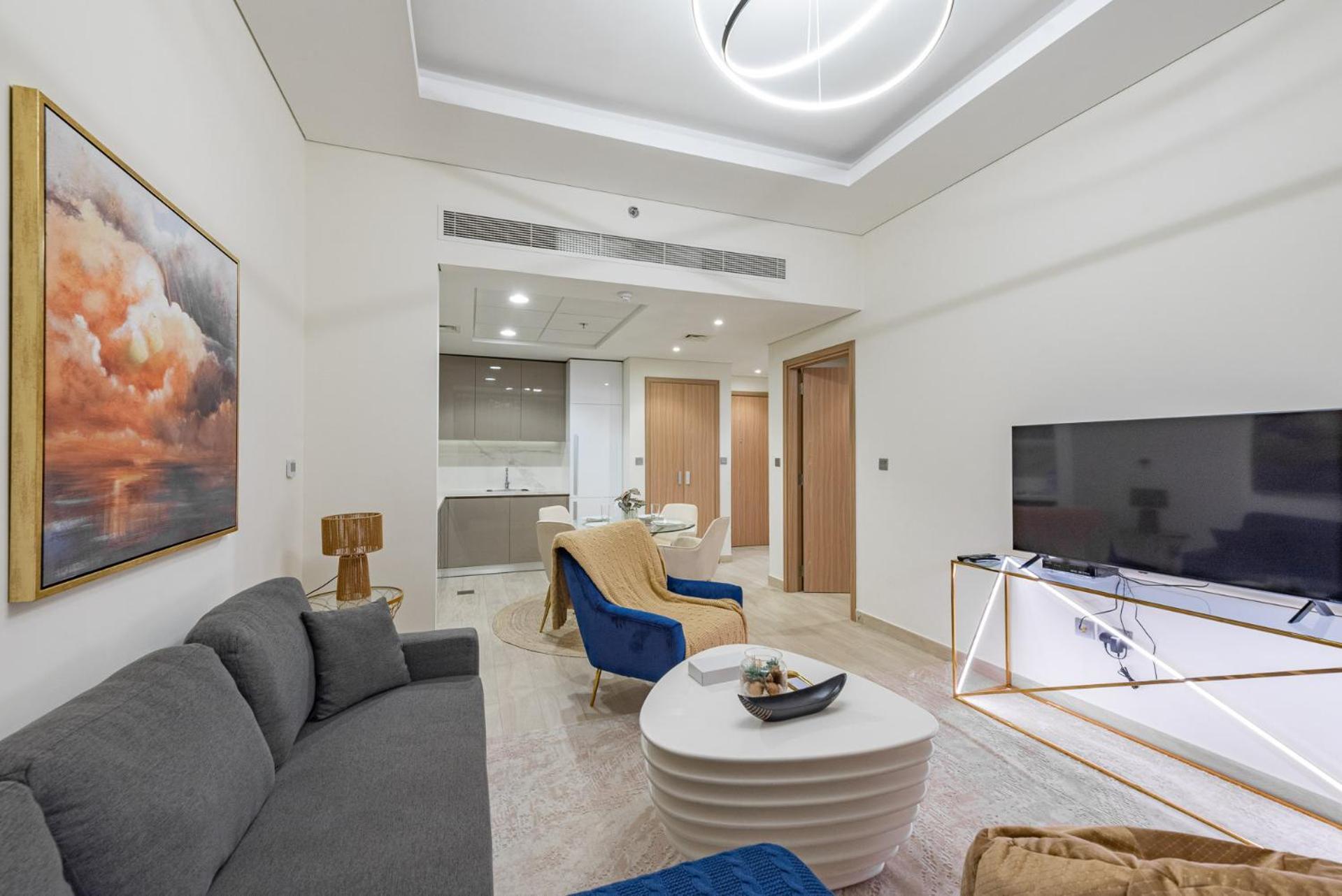 Апартаменты Cozy & Convenient 1Br Haven In Al Jaddaf Дубай Экстерьер фото